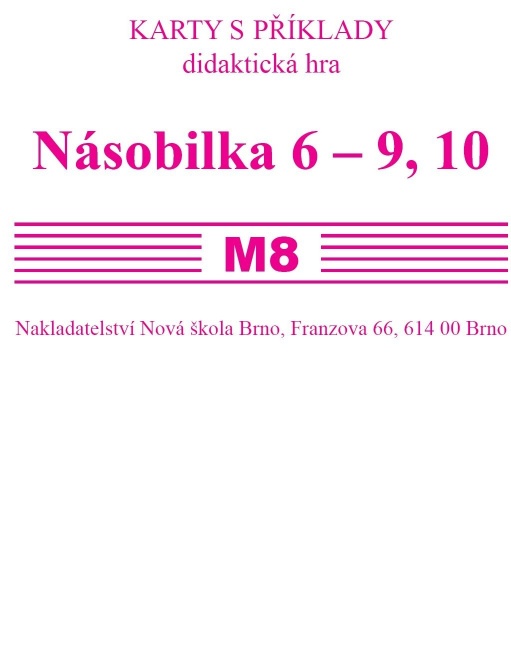 Sada kartiček M8 - násobila 6 - 9,10